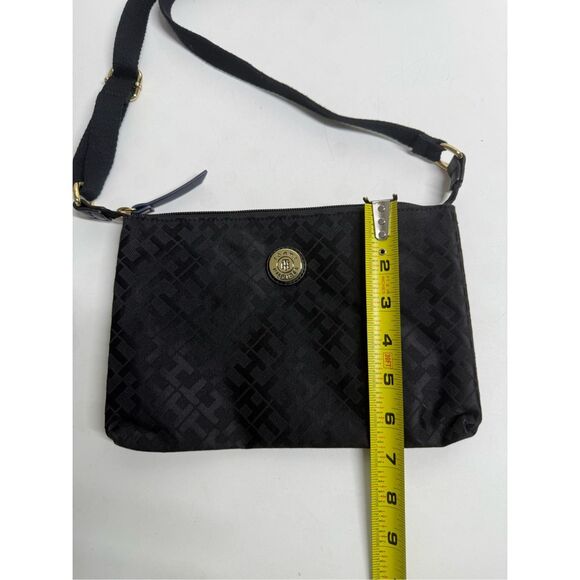 Tommy Hilfiger Black Monogram Crossbody Bag - Picture 5 of 9
